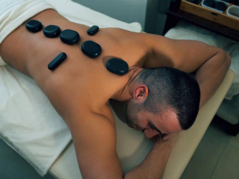 Massagem com Pedra Quente Diamante - Massagem com Pedra