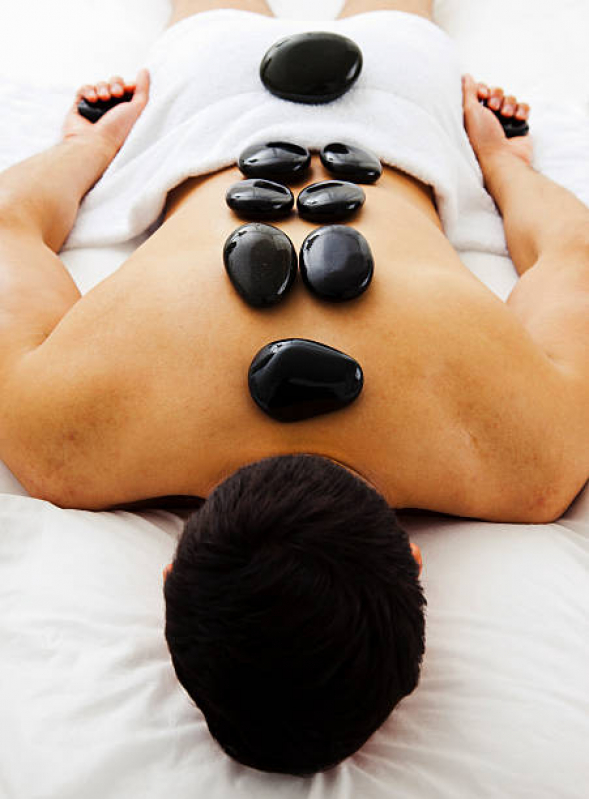 Tratamento de Pedras Quentes Massagens Barroca - Massagem com Pedra